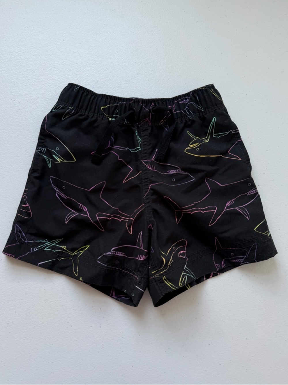 Hanna Andersson Ombré Shark Swim Set Long Sleeve Rash Guard & Trunks 90 (3) - Picture 3 of 7